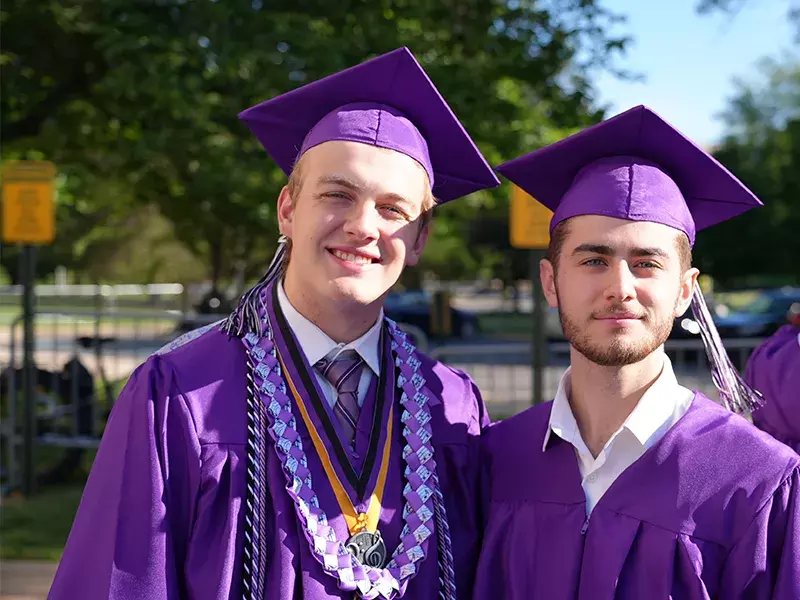 Battlefield HS students at graduation